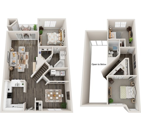 Floor plan for 3 beds, 2 baths, 1560 sqft